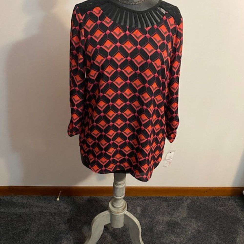 Signature Studio Rouge Red blouse, size Medium